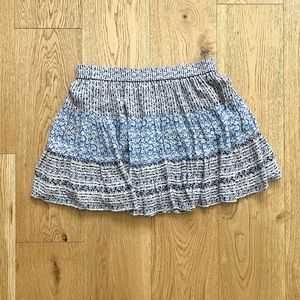 BCBGMAXAZARIA Flowy A-Line Pleated Mini Skirt